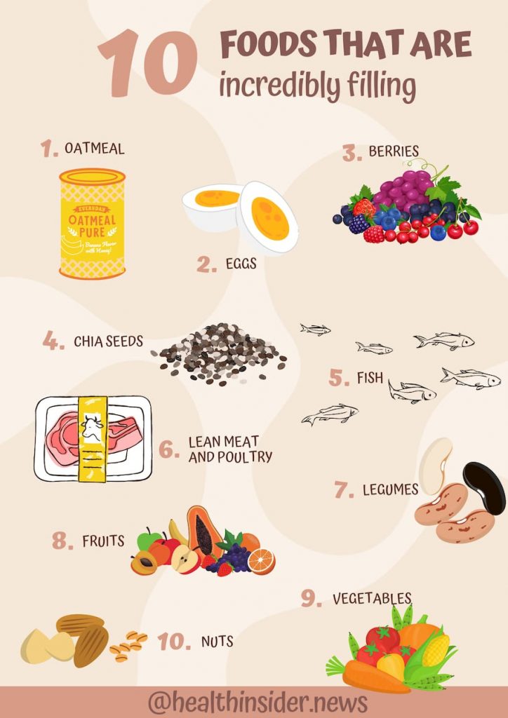 10 foods that are incredibly filling