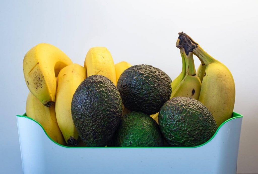 avocado and bananas