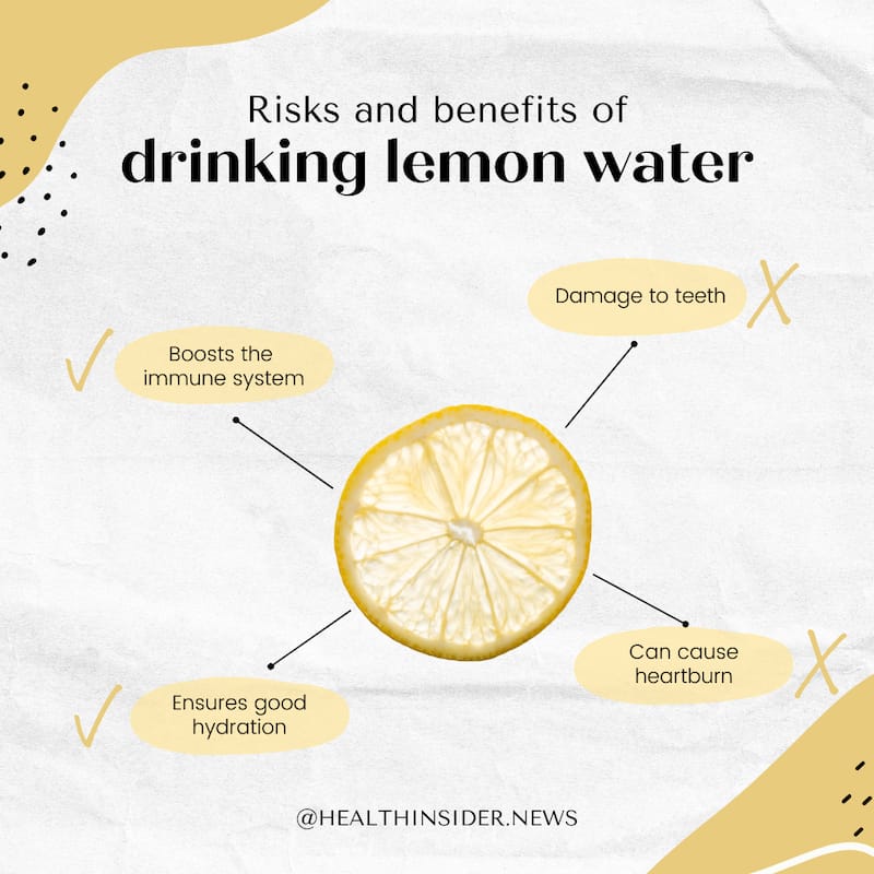 risks and benefits of drinking lemon water