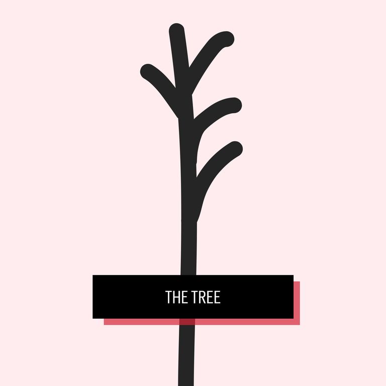 The tree split 