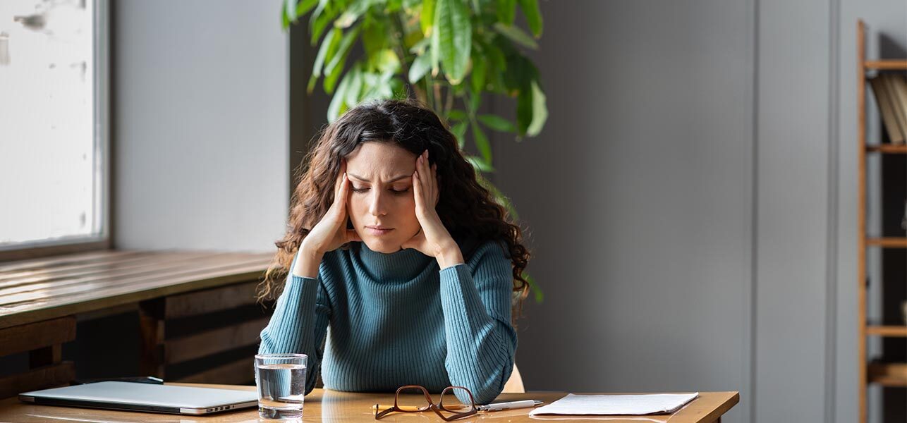 woman stressed with anxiety