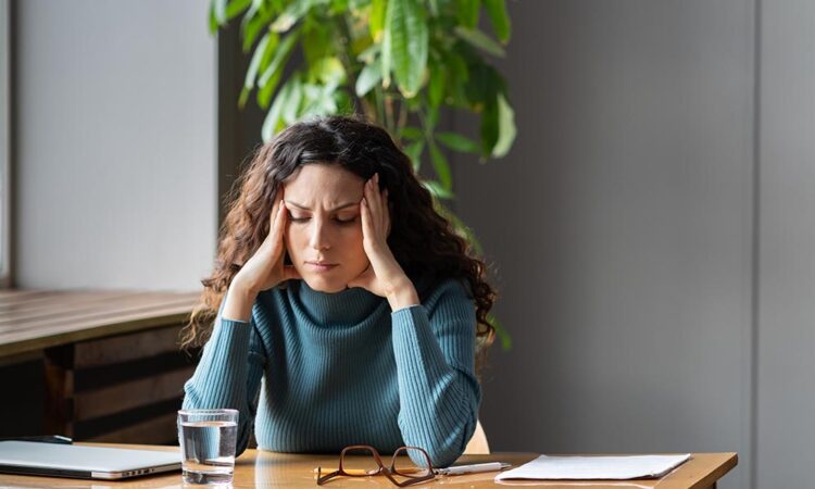 woman stressed with anxiety