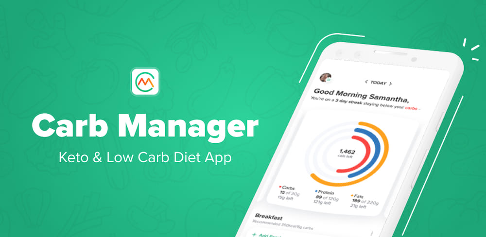 Carb Manager - best for calorie counting